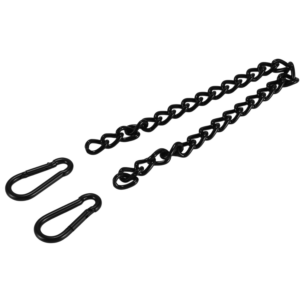 Steel Hanging Chair Chain with 2 Carabiners, Heavy Duty Porch Swing Hammock9296