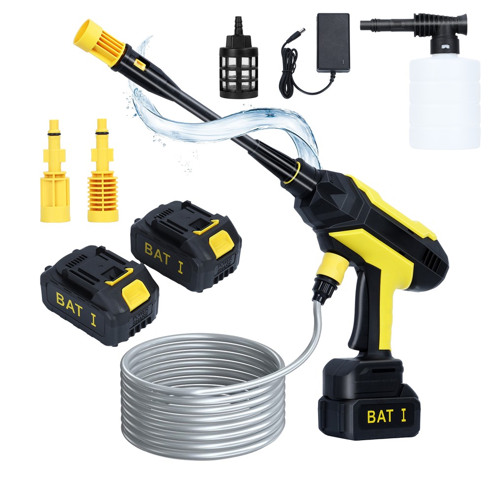Cordless Pressure Washer, Portable Power Washer with 2 Rechargeable Batteries