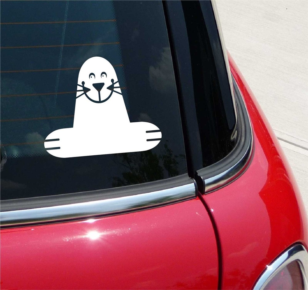 HAPPY SEAL SEALS GRAPHIC DECAL STICKER ART CAR WALL