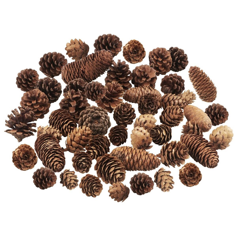 40 PCS Pine Cones Decorations, Natural Pine Cones Bulk Package - Large Medium...