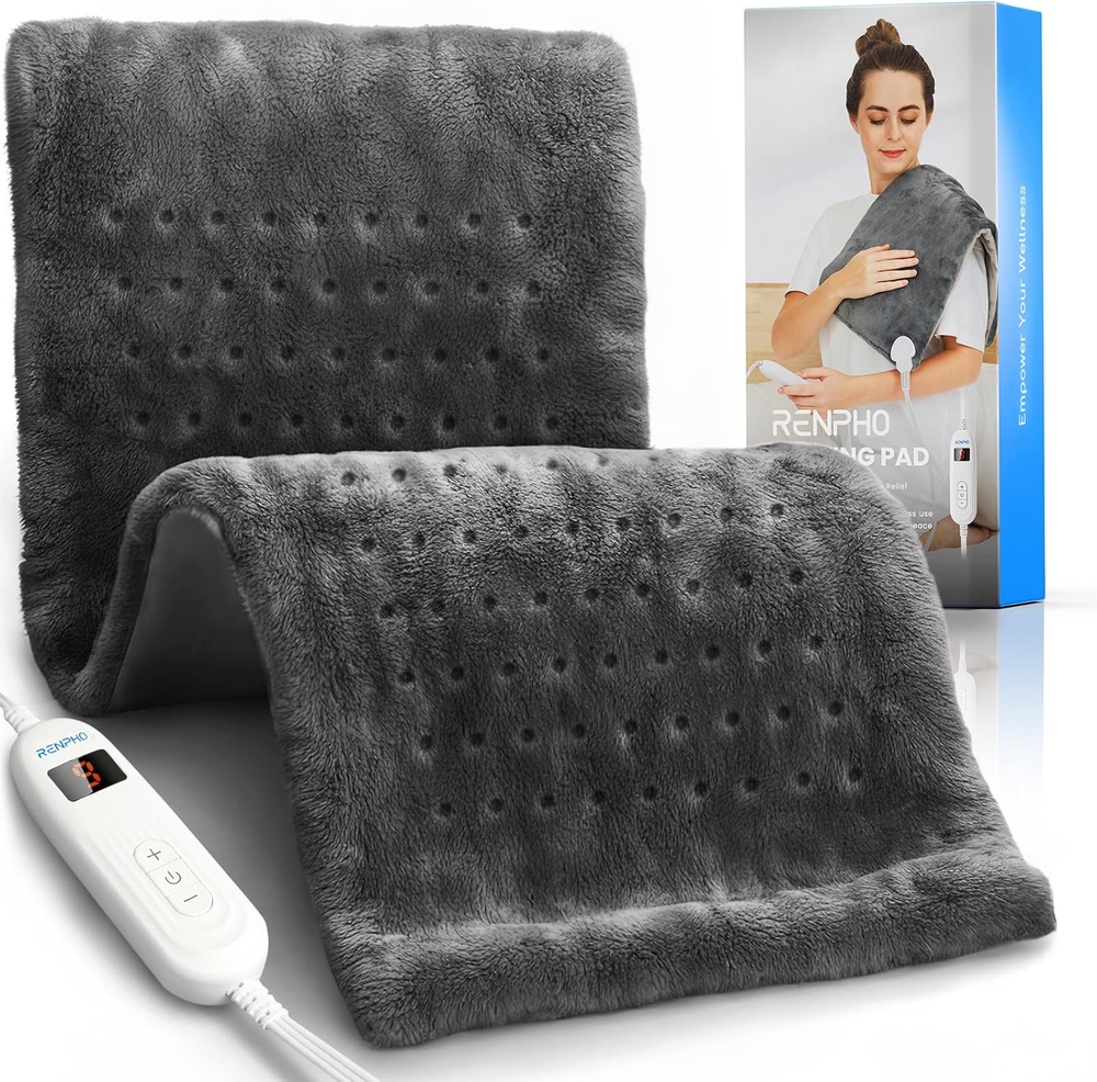 Heating Pad for Back Pain & Cramps – Perfect Fathers Day Gift for Dad-image