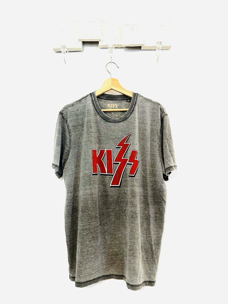 Lucky Brand Men's Medium Grey Rock & Roll Graphic Tee Short Sleeve