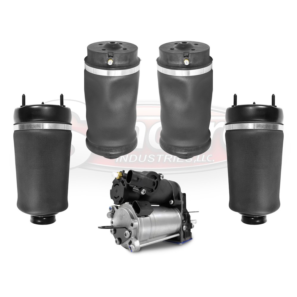 2008-2012 Mercedes GL550 Front & Rear Airmatic Air Springs & Air Compressor X164