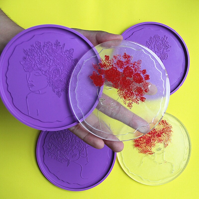 Fairy Maiden Irregular Flower Silicone Epoxy Resin Mold
