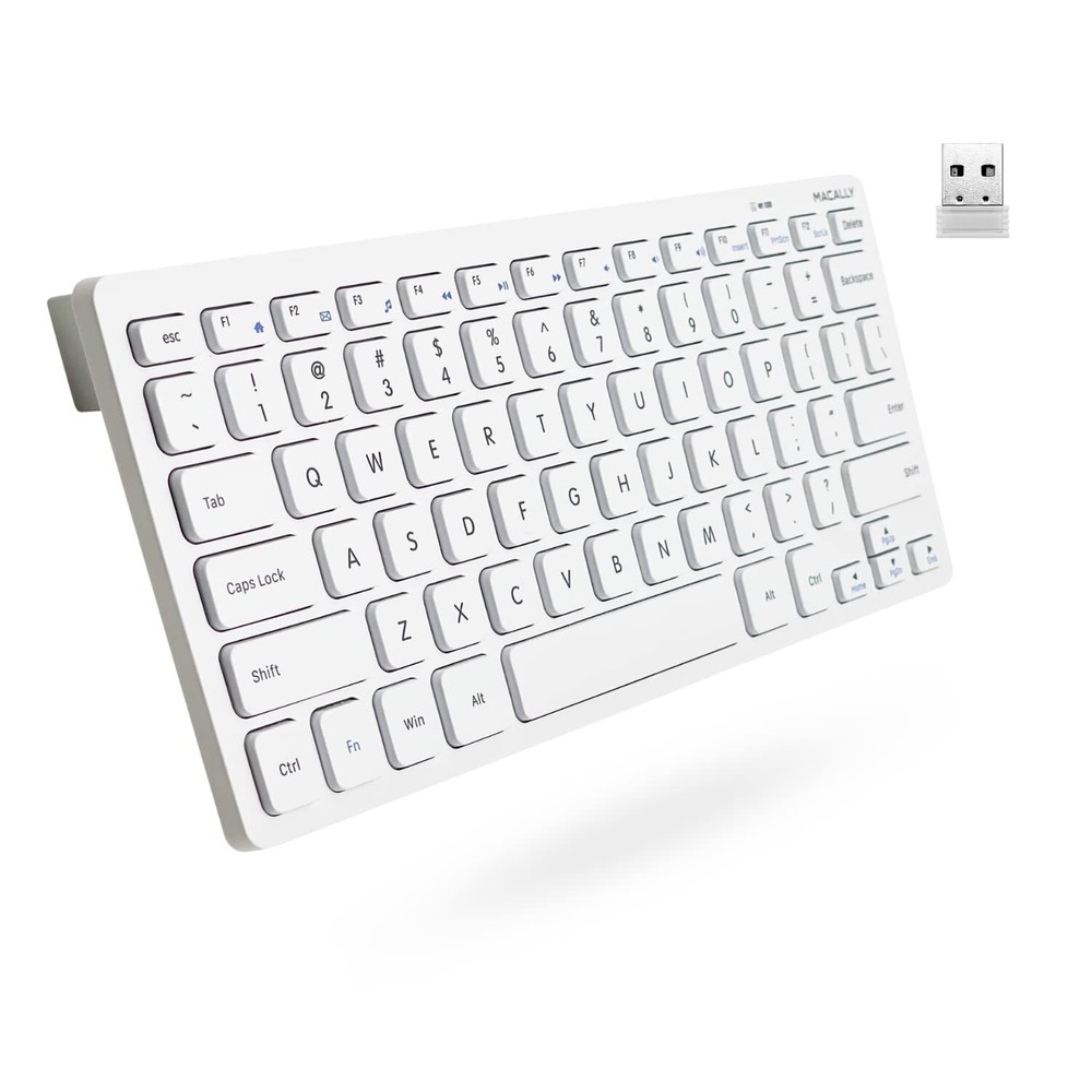 Small Wireless Keyboard | Compact Keyboard | Mini Keyboard (Slim and Quiet) P...
