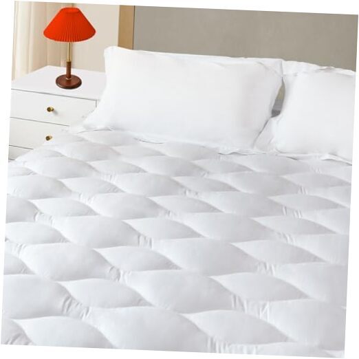 Mattress Pad, Quilted &Breathable Mattress Topper Size with 3D+7D Snow King