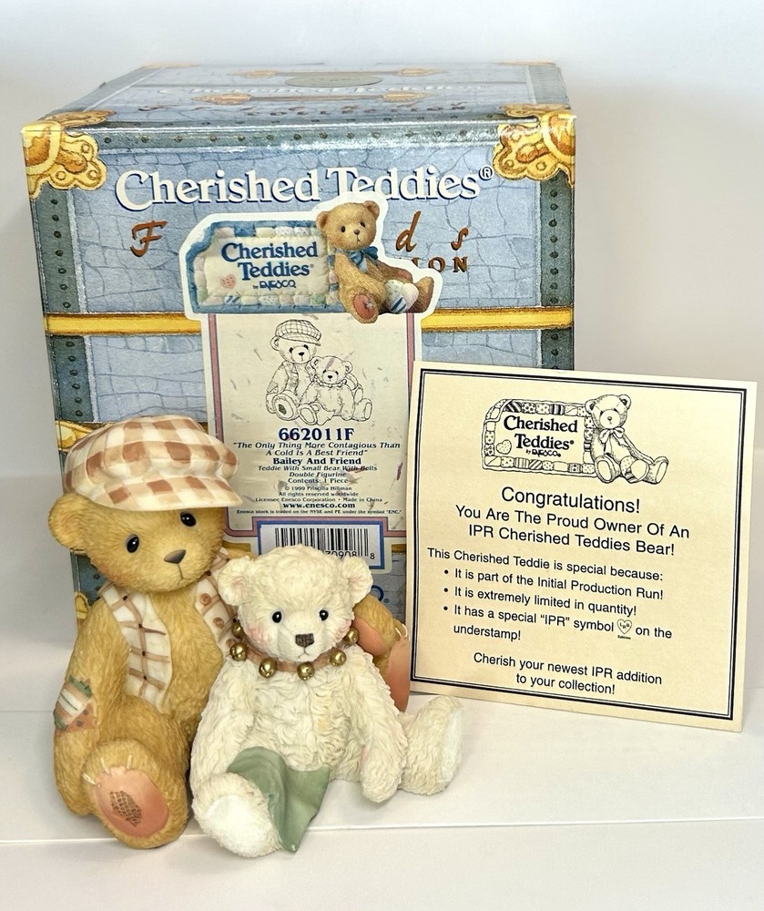 Cherished Teddies Bailey and Friend Figurine 662011