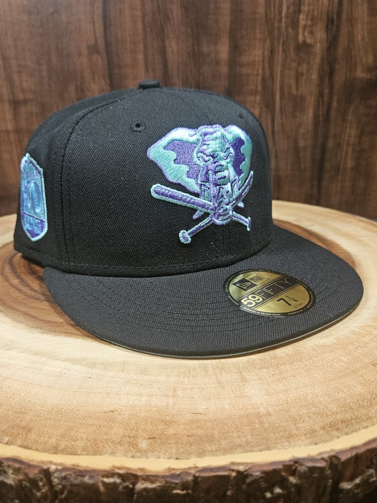 Oakland Athletics 50th Anniversary New Era 59Fifty Fitted Cap Size 7 1/4