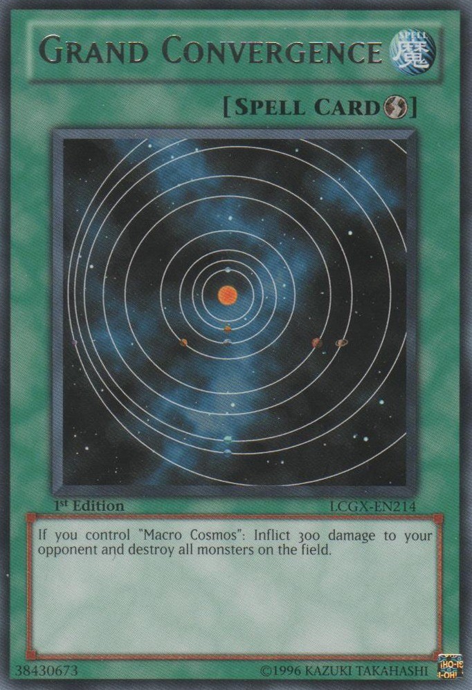 Grand Convergence LCGX-EN214 1st Edition Rare Moderately Played TCG Card