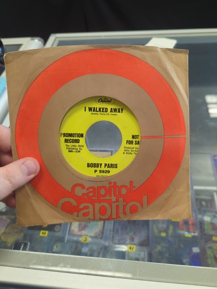 NORTHERN SOUL BOBBY PARIS I Walked Away P 5929 Promo Rare