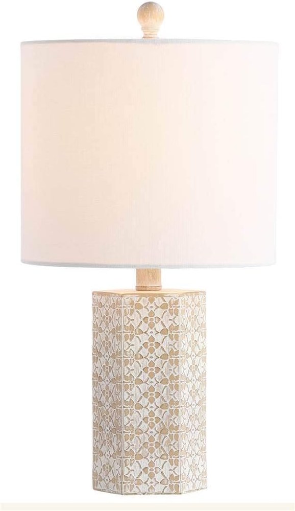 Lighting Collection Makayla Beige 19-Inch Bedroom Living Room Home Office Desk N