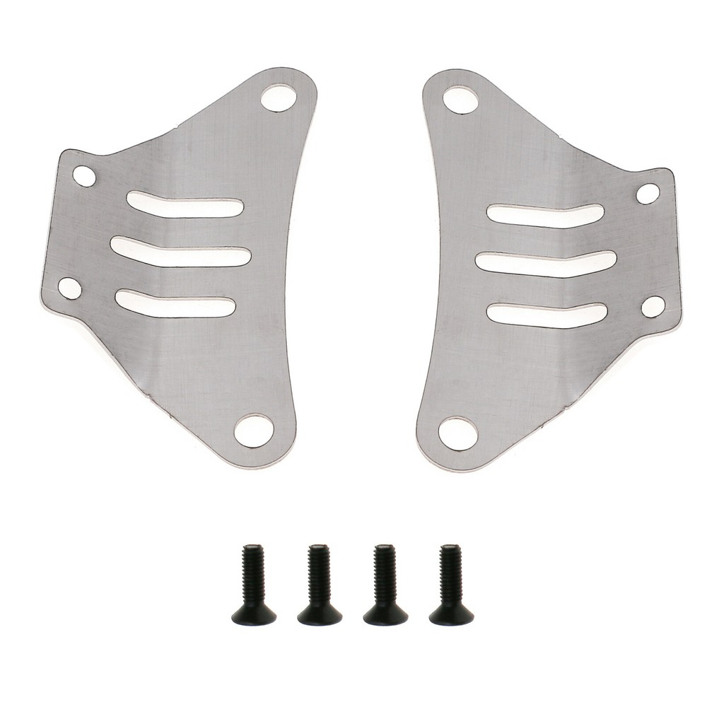 Tamiya TT-02 1/10 Stainless Steel Front Rear Chassis Armor Protector Plate