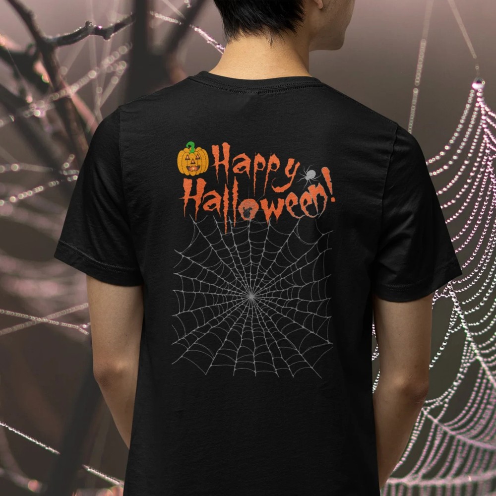Halloween special back printed oversized round neck t shirt for Men