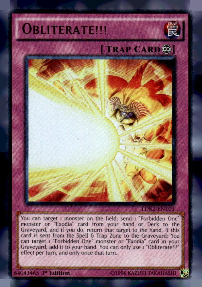 Legendary Decks II Obliterate Y03 LDK2-ENY03 Card