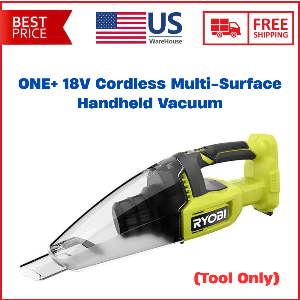 Ryobi ONE 18V Cordless Multi-Surface Handheld Vacuum Tool Only (PCL705B)