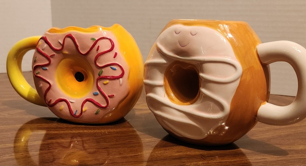 Pfaltzgraff 16oz Donut Mug Ceramic Novelty Coffee Cup