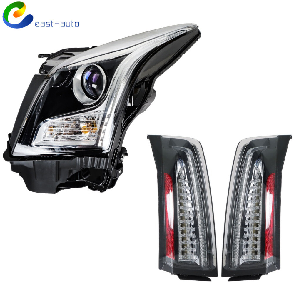 Left Headlight Lamp and Tail Lights for Cadillac ATS 2013-2016-2018 Models
