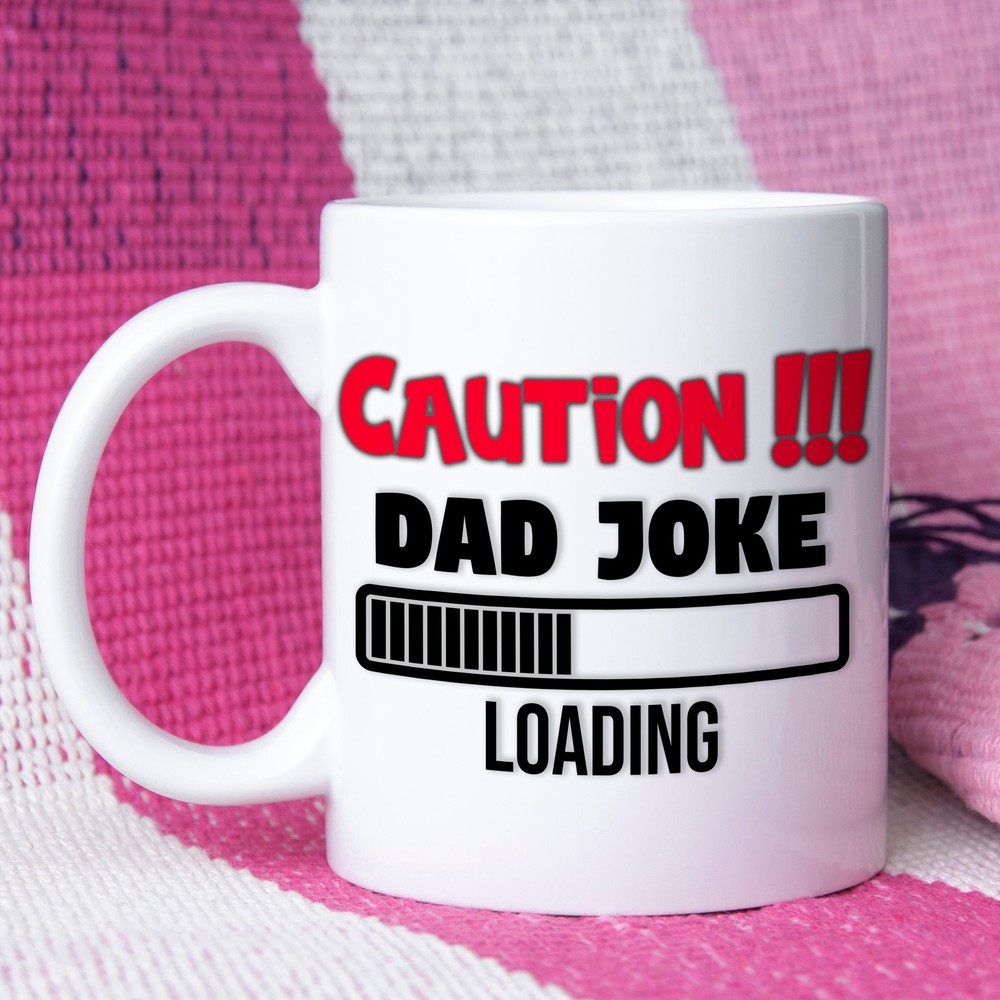 Funny Dad Joke Loading Coffee Mug - White Ceramic Cup for Humor Lovers  