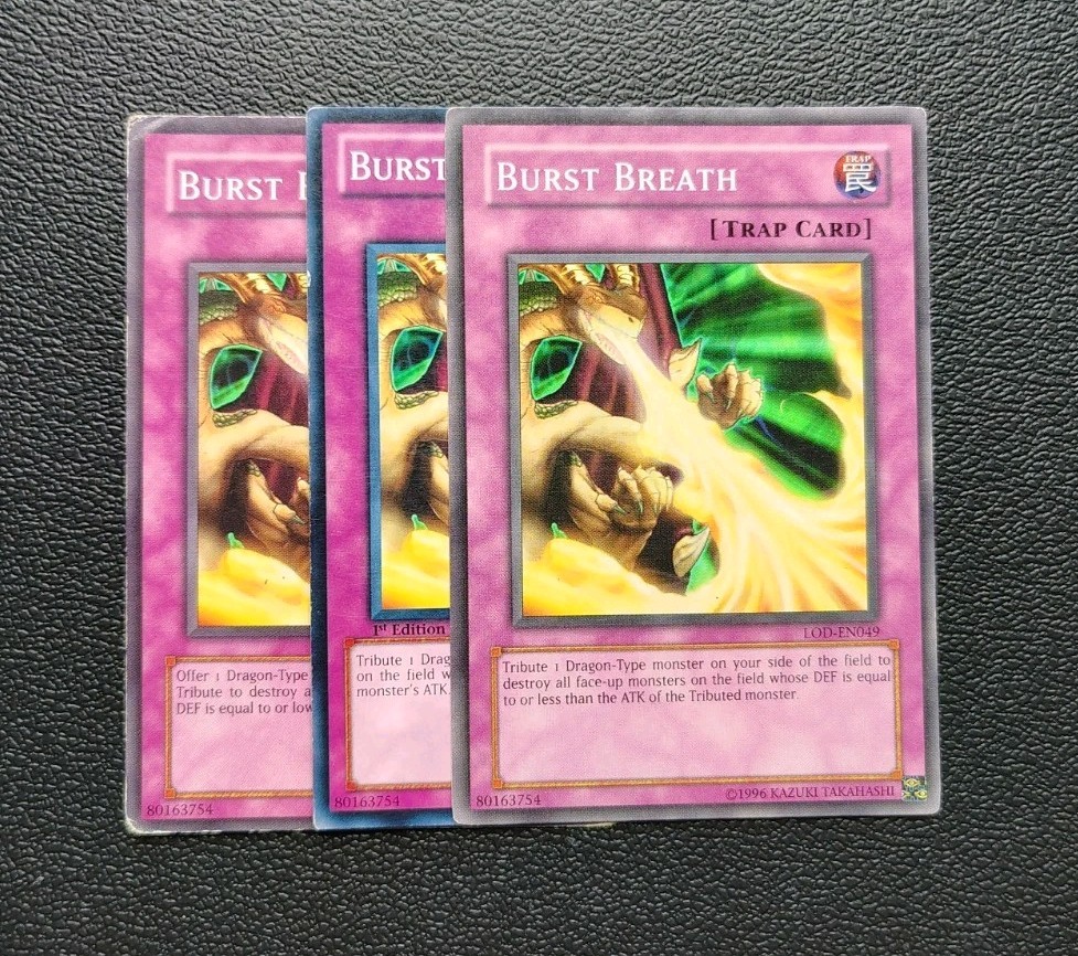 Yu-Gi-Oh Dragon Burst X3 Full Playset Ultra Rare Includes 3 Cards