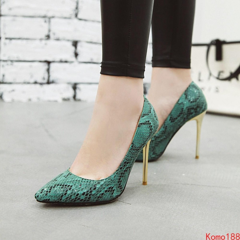 Sexy Womens Serpentine Pointed Toe Stiletto Heels for Party & Office