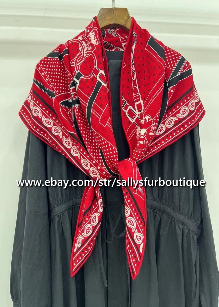 Sallys Soft 70 Cashmere 30 Silk Triangle Shawl Scarf Belt 150x96cm  