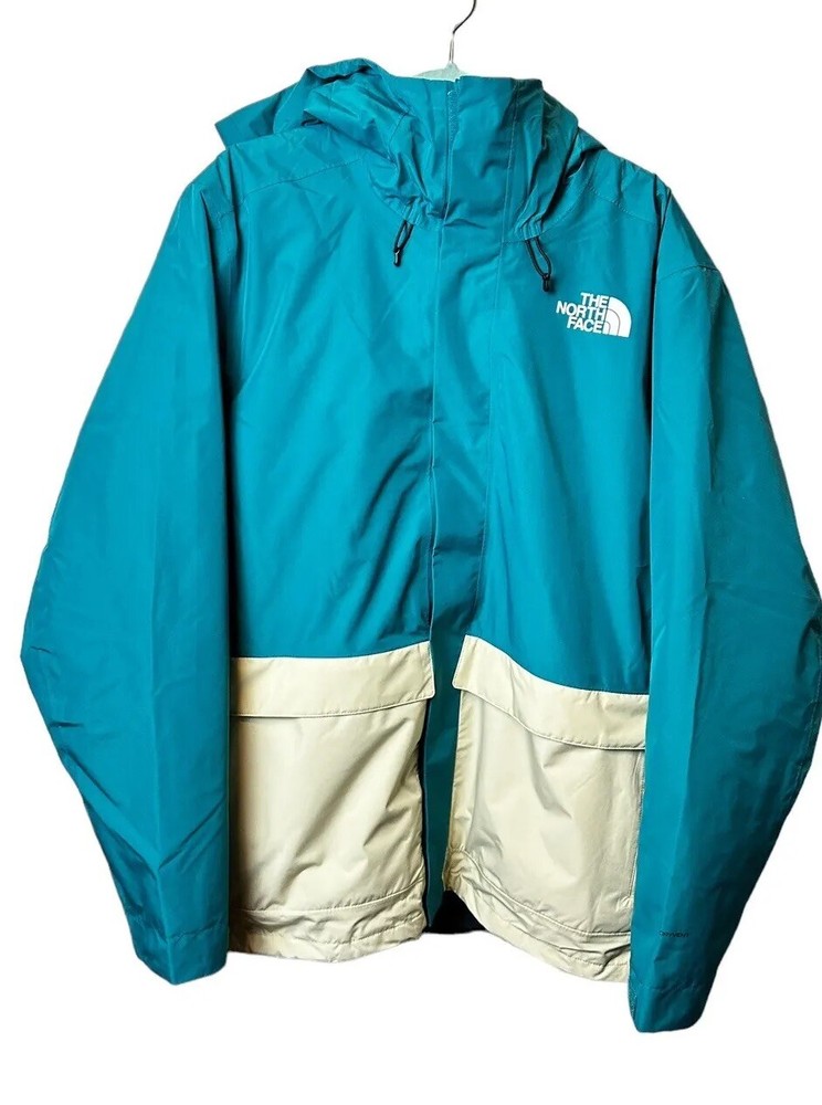 NWT’s The North Face Mens Harbor Blue/Gravel Clement Triclimate Jacket. XL