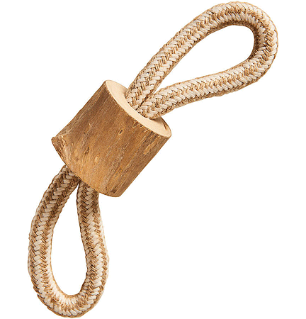E54774 ETHICAL SPOT Love The Earth Coffee Wood Chew Rope Tug 8