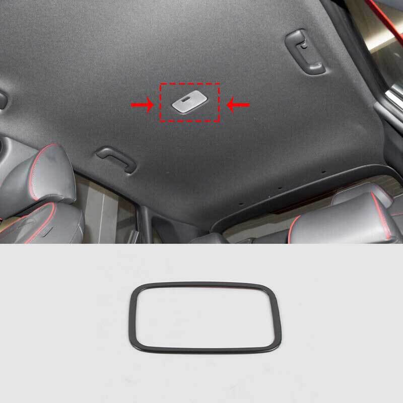 Black Titanium Roof Rear Reading Light Cover For Hyundai Kona Encino 2018-2023