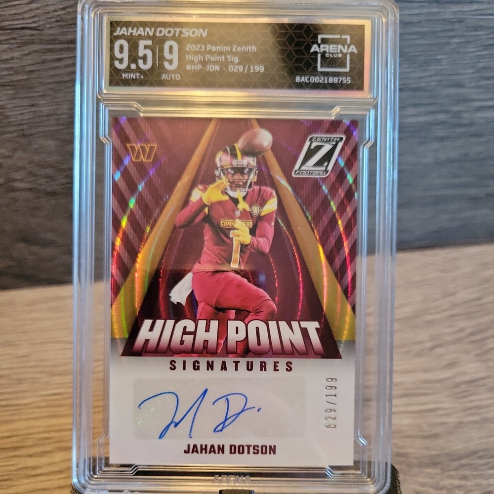 2023 Panini Zenith Jahan Dotson High Point Signatures #HP-JDN Auto /199