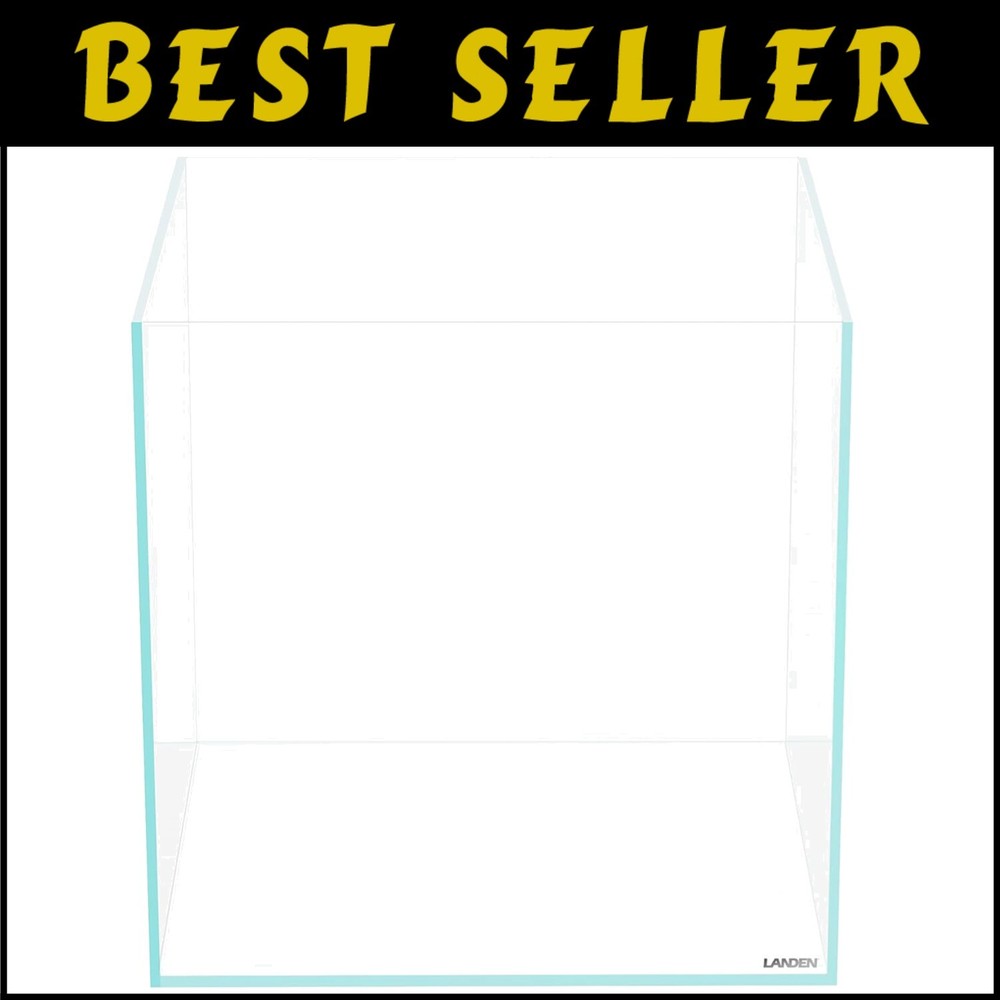 Sleek 36C 11.5 Gallon Rimless Low Iron Glass Aquarium with Seamless Edges