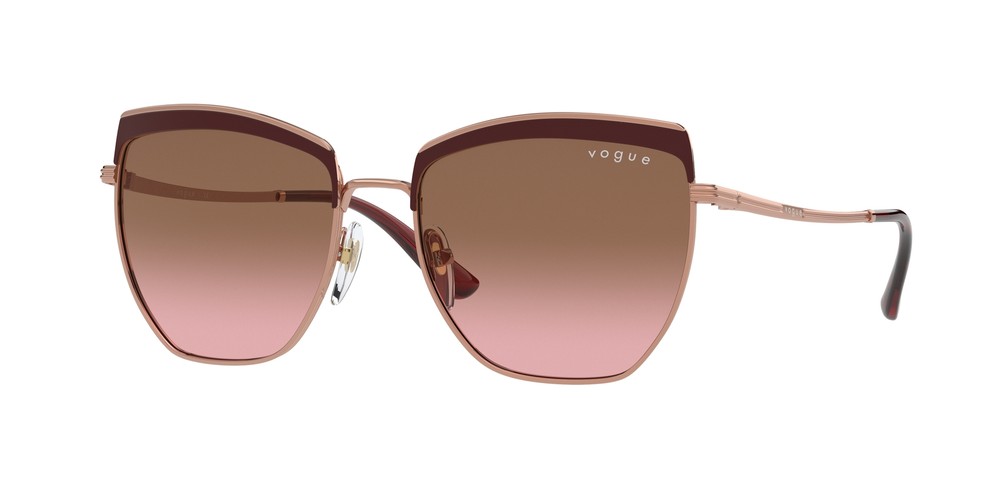 VOGUE VO4234S Bordeaux Rose Gold Pink Grad Brown 54mm Women’s Sunglasses