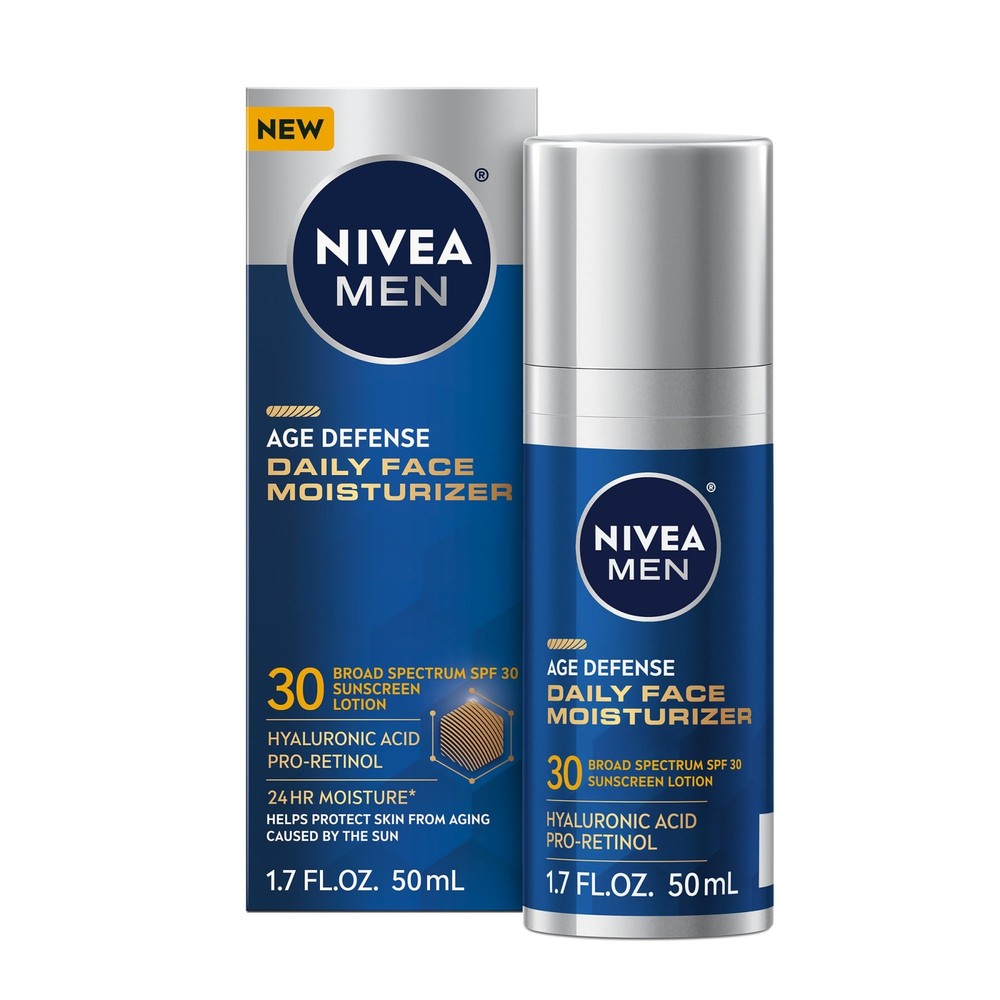 Age Defense Daily Face Moisturizer with SPF 30 Sunscreen Protection
