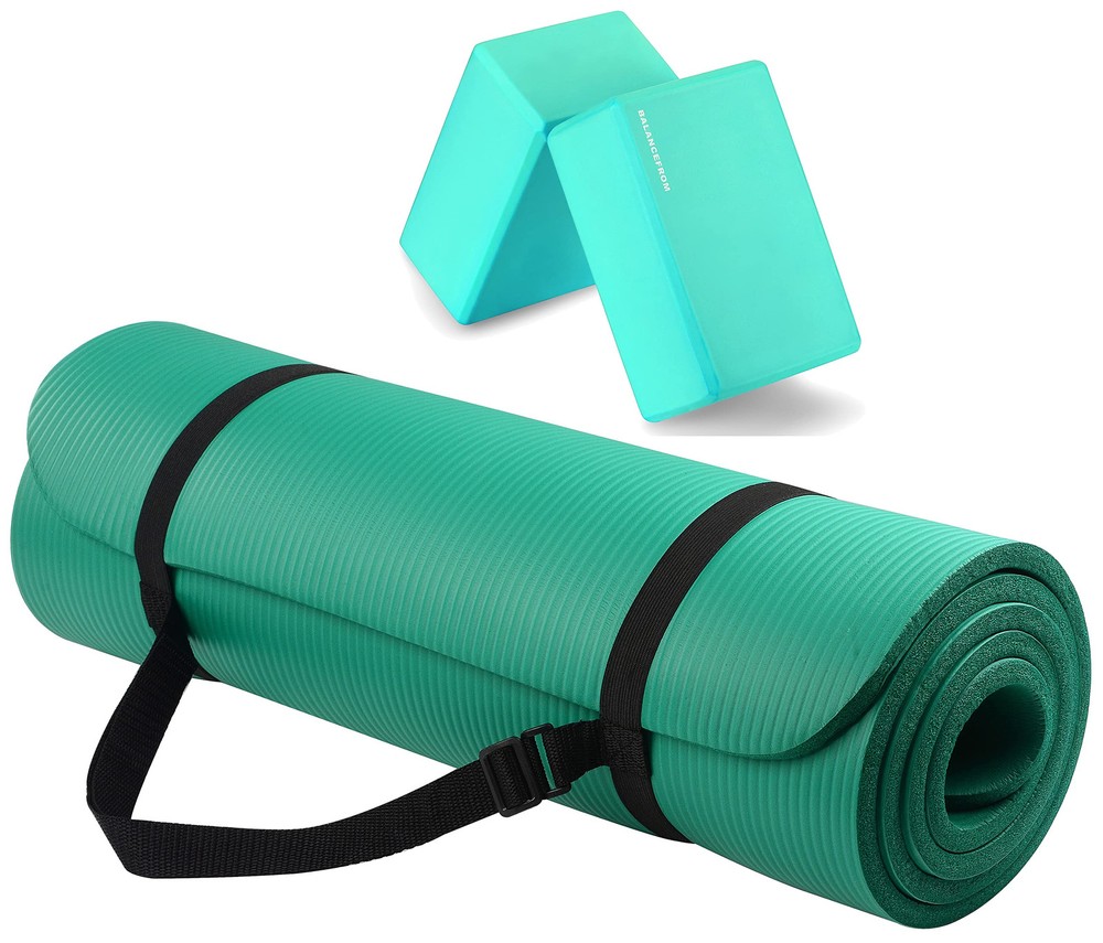 Extra Thick 1/2-Inch High-Density Anti-Tear All-Purpose Yoga Exercise Mat