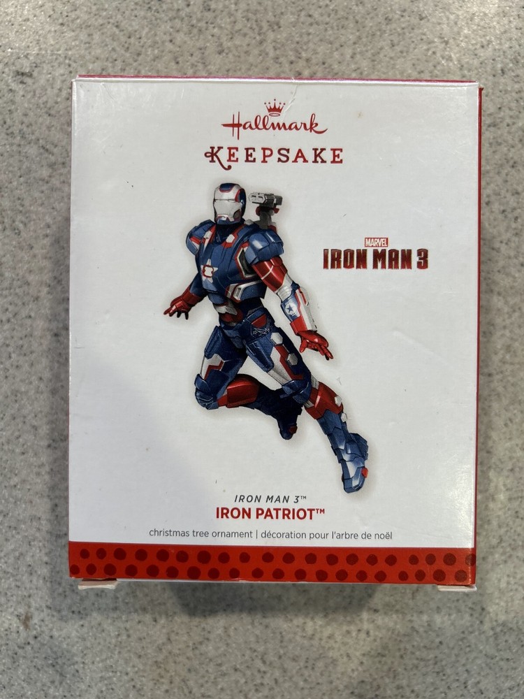 2013 Iron Patriot Iron Man 3 Marvel Hallmark Keepsake Ornament QXI2005