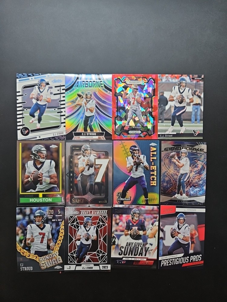 C.j. Stroud 2024 Insert Lot 12 Cards