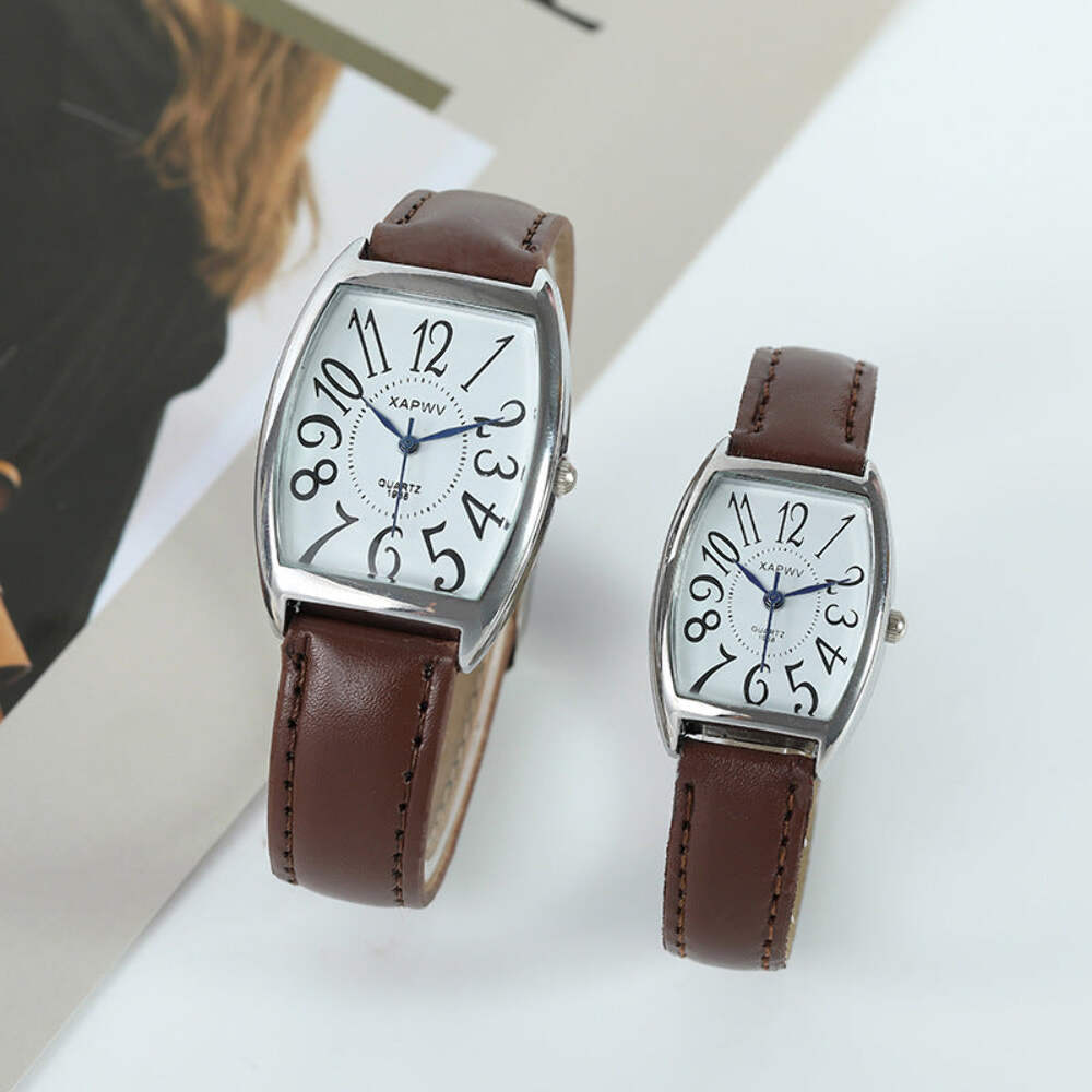 Elegant Square Couple Watch Set - Business Style Quartz Timepieces