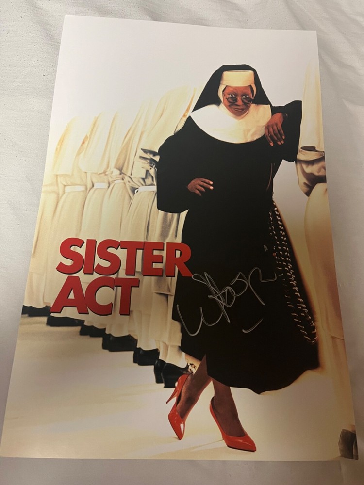 Whoopi Goldberg Signed Autographed Sister Act 11x17 Poster Proof