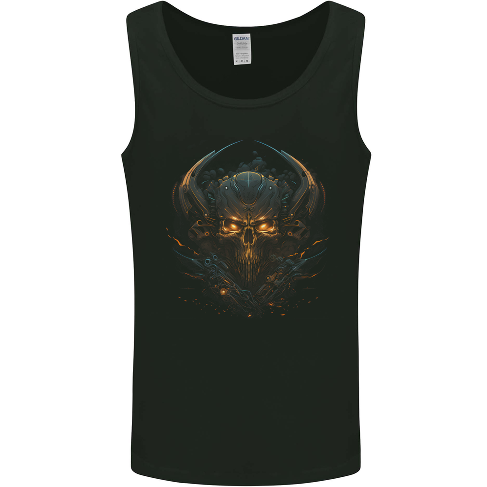Superior Skull SCI-FI Demon Fantasy Mens Vest Tank Top
