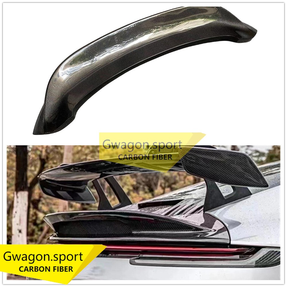 GT Style Carbon Fiber Rear Trunk Spoiler Wing For Porsche 911 992 Carrera