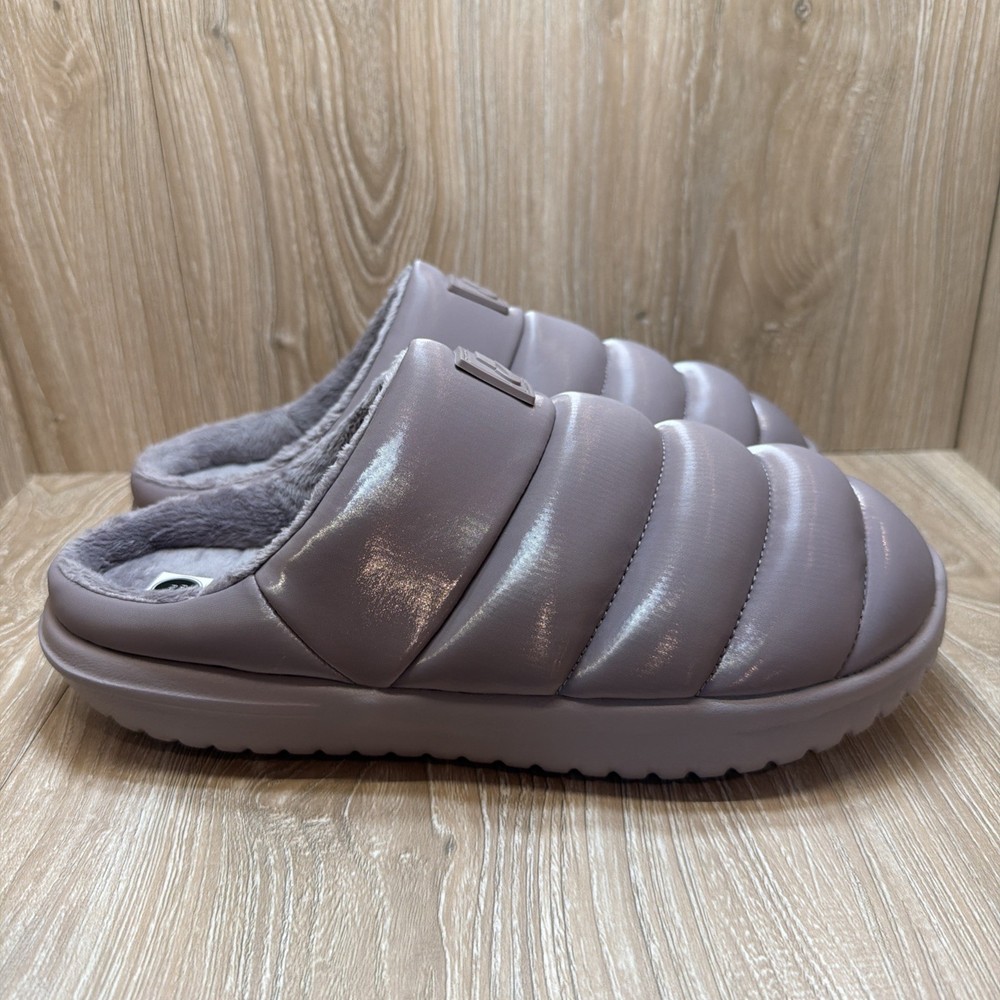 Nike Burrow SE Slippers Women's Size 10 Light Violet Ore FZ7940 200 Puffer