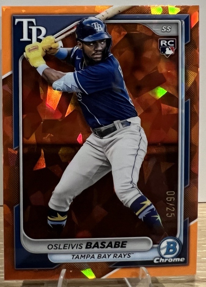 2024 Bowman Chrome Sapphire Edition - Osleivis Basabe #76 Orange /25 (RC)