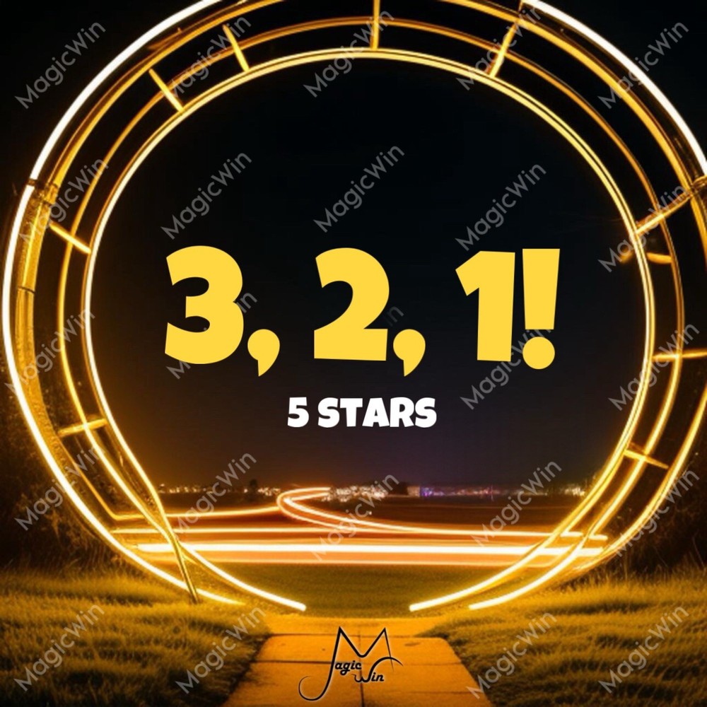 1x 3,2,1! 5 Stars Monopoly_Go Sticker - Available⚡️Fast Send, Instantly⚡️