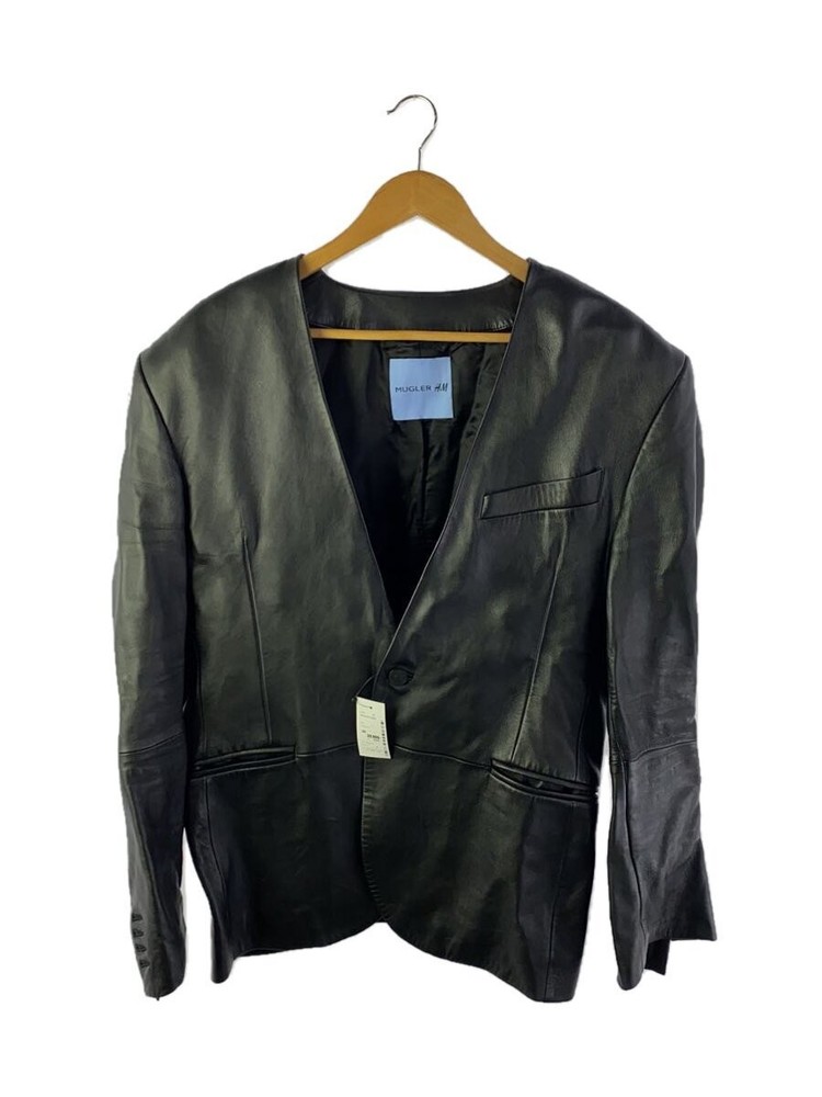 Mugler H M/Leather Jacket Blouson/-/Leather/Blk/Plain 3367