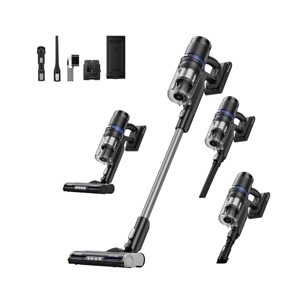 Eureka Cordless Vacuum Cleaner, Anti-Tangle Brushroll, Rechargeable Stick Vac...