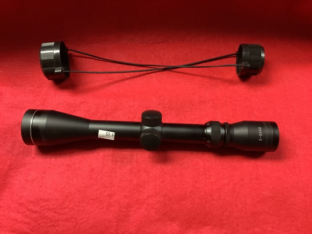 3-9X40 Rifle Scope Black Matte Finish w/Lens Covers