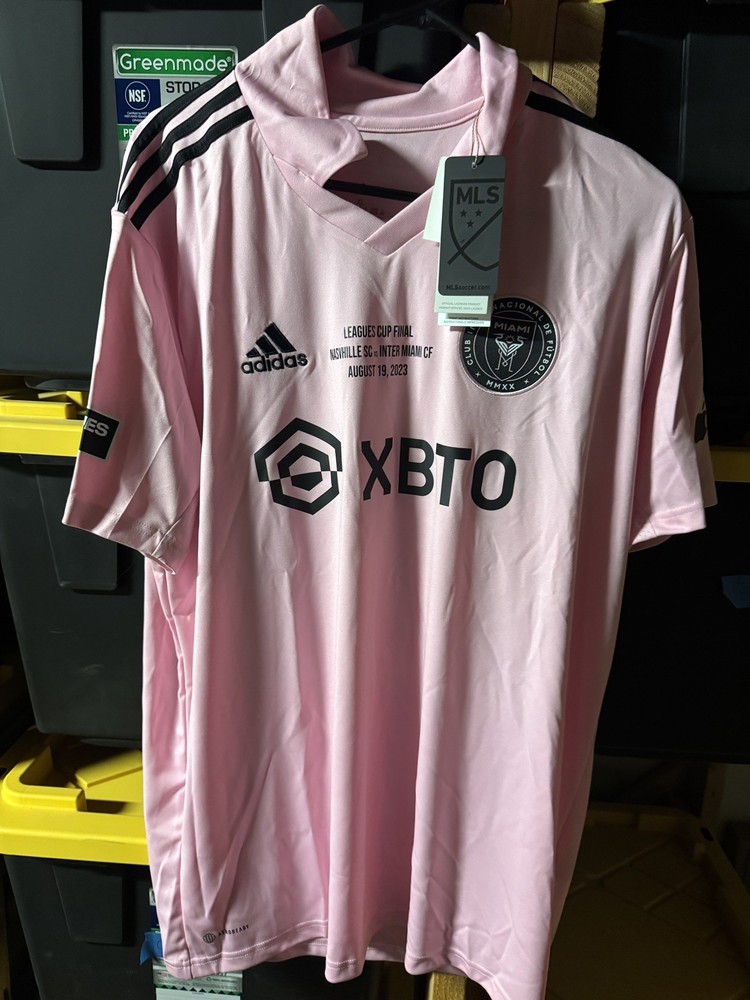 Inter Miami Lionel Messi 2023 PLAYER VERSION Jersey Leagues Cup Final Size XL