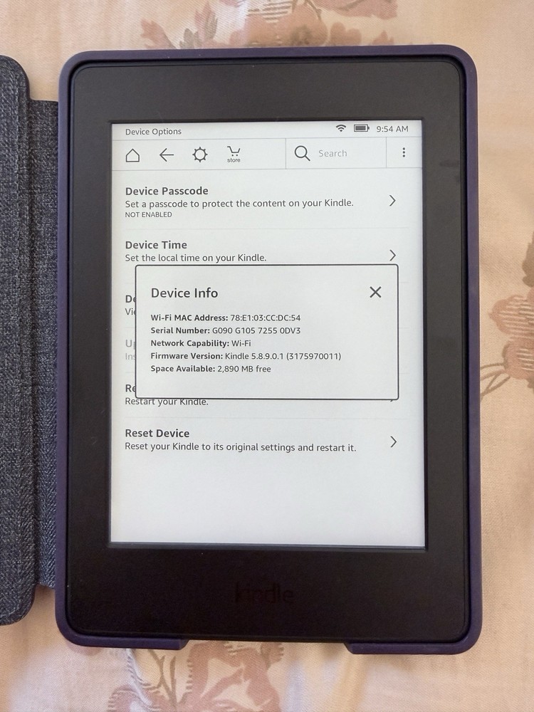 NEW Amazon Kindle Paperwhite eReader 7 Gen 3 GB Wi-Fi incl OEM Case Bundle