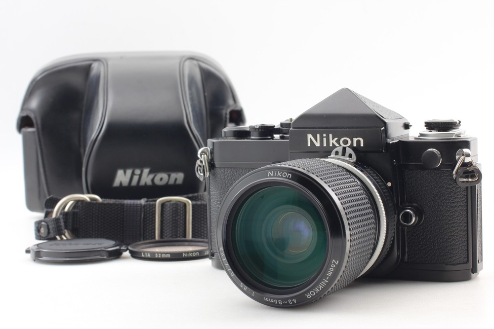 [Near MINT] Nikon F2 eyelevel 35mm SLR Black w/43-86mm f/3.5 From JAPAN