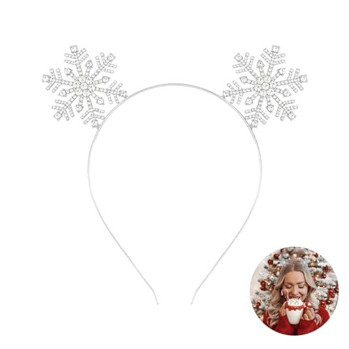 Christmas Headbands for Women Headband, Reindeer Antlers Headband, Snowflake