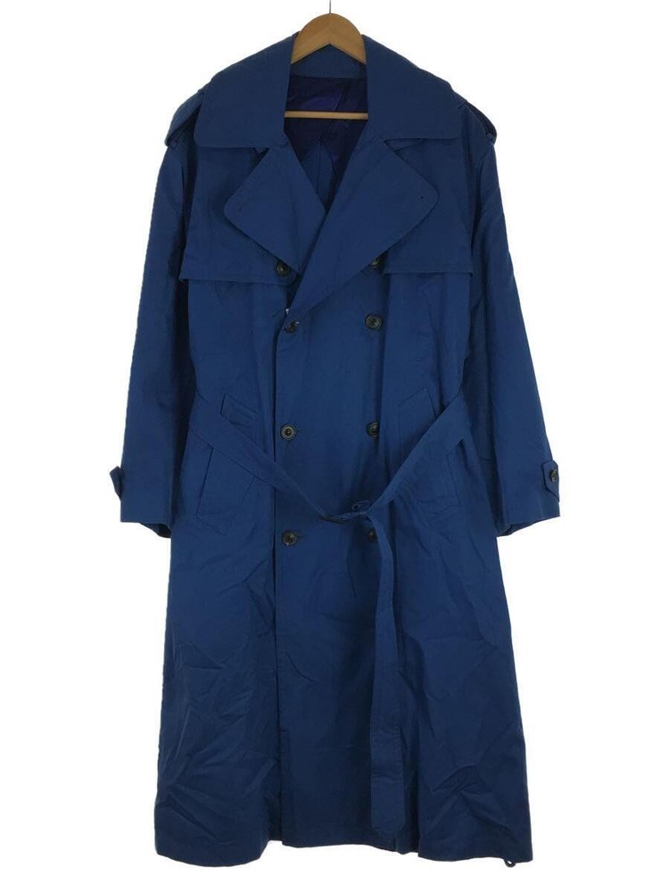 Unused Trench Coat/3/Cotton/Blu/Plain 7732